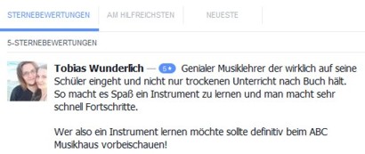 gitarrenunterricht musikunterricht bewertung